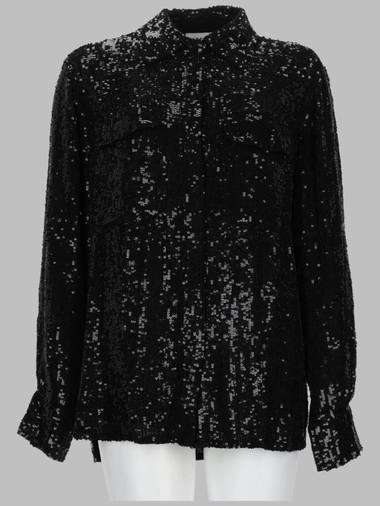 CAMICIA "GADGET" CON PAILLETTES