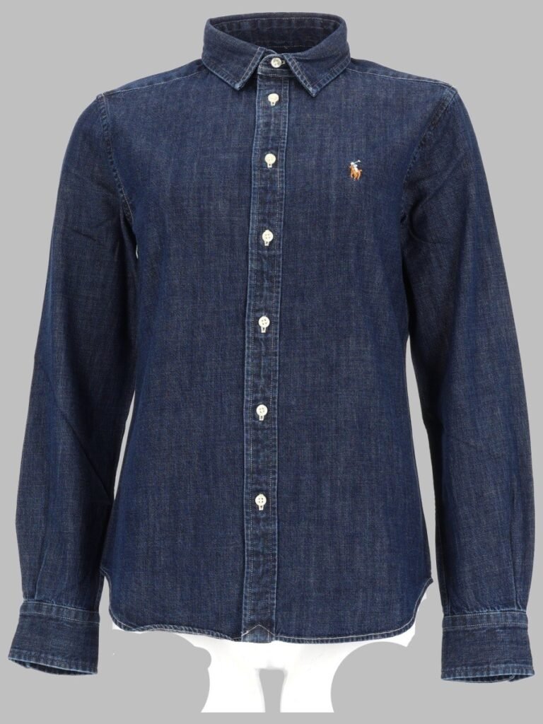 CAMICIA IN DENIM CON LOGO