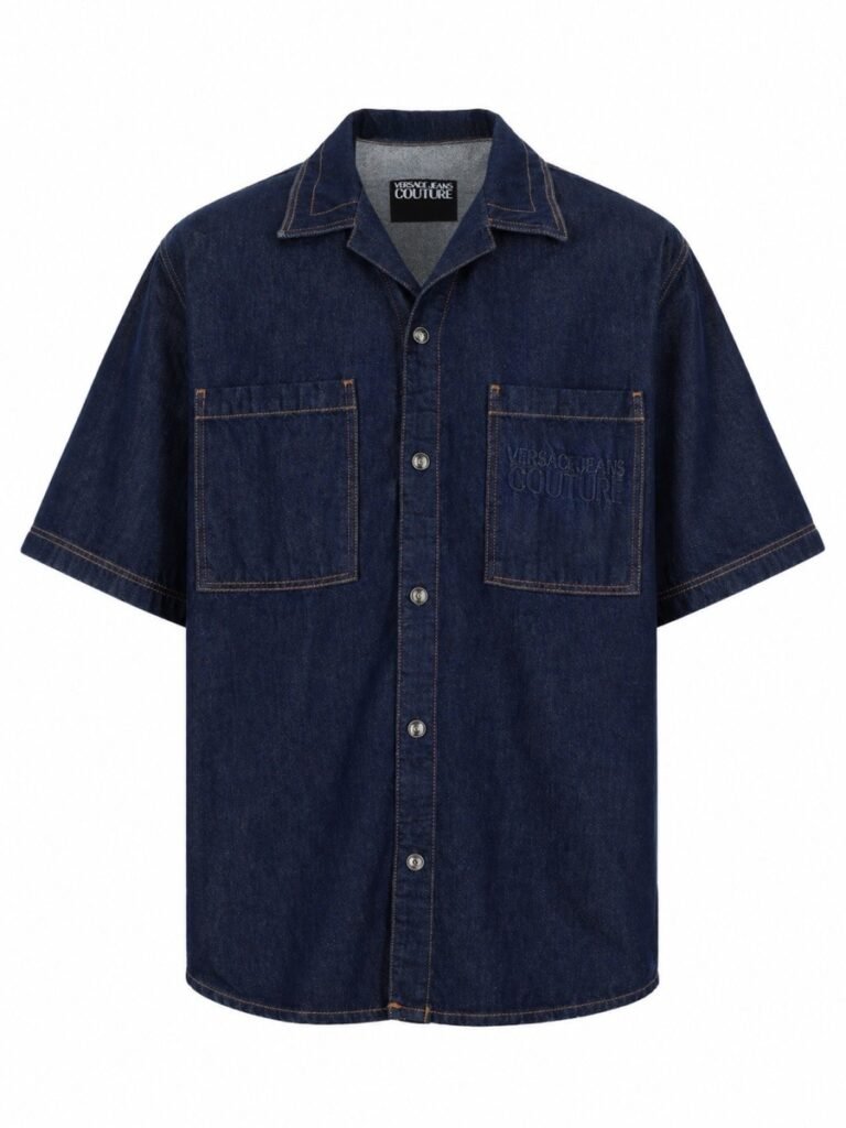 CAMICIA IN DENIM CON LOGO