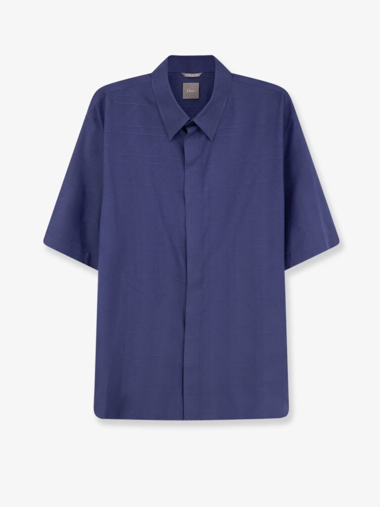 Cannage silk and lyocell shirt