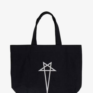 Canvas handbag with front logo