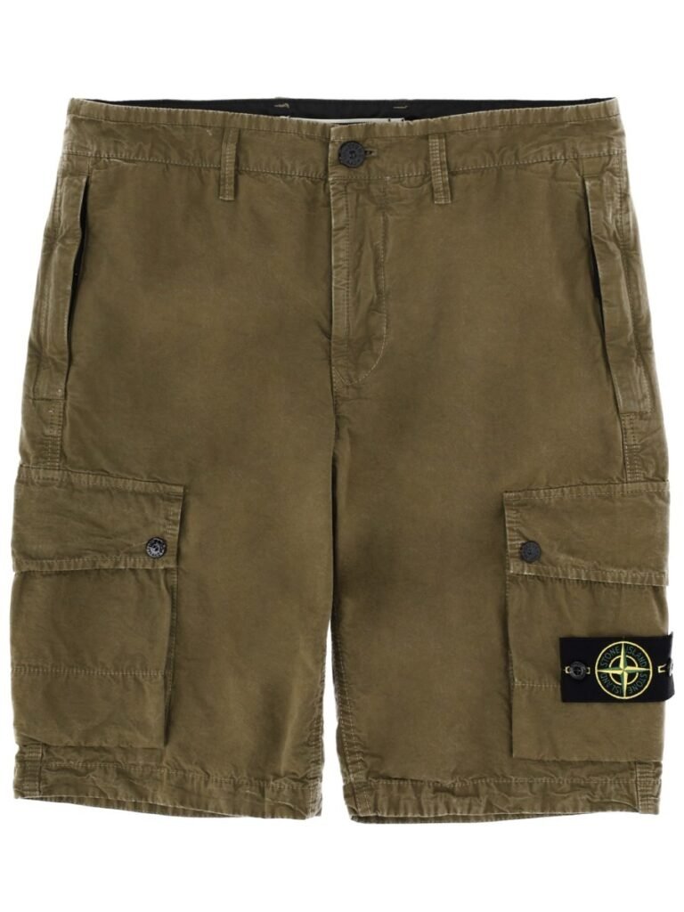 CARGO SHORTS WITH LOGO PATCH