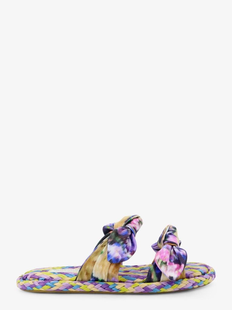 Carousel multicolored raffia sandals