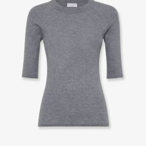 Cashmere and viscose blend lurex sweater