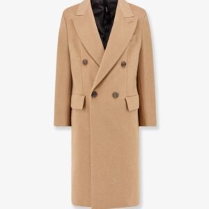 Cashmere coat with satin lining