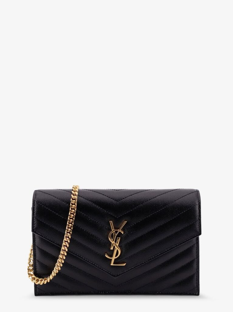 Cassandre Envelope Clutch Crossbody Bag with Chain