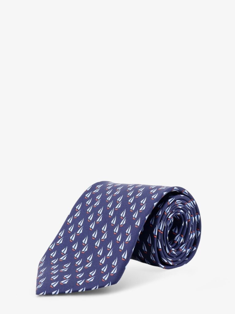 Catamarano silk tie with Nautica print