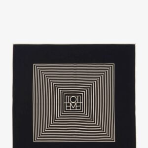 Centered Monogram silk foulard