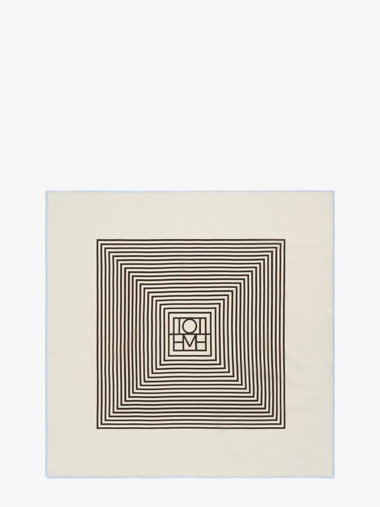 Centered Monogram silk foulard