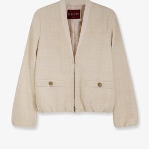 Checked cotton tweed jacket