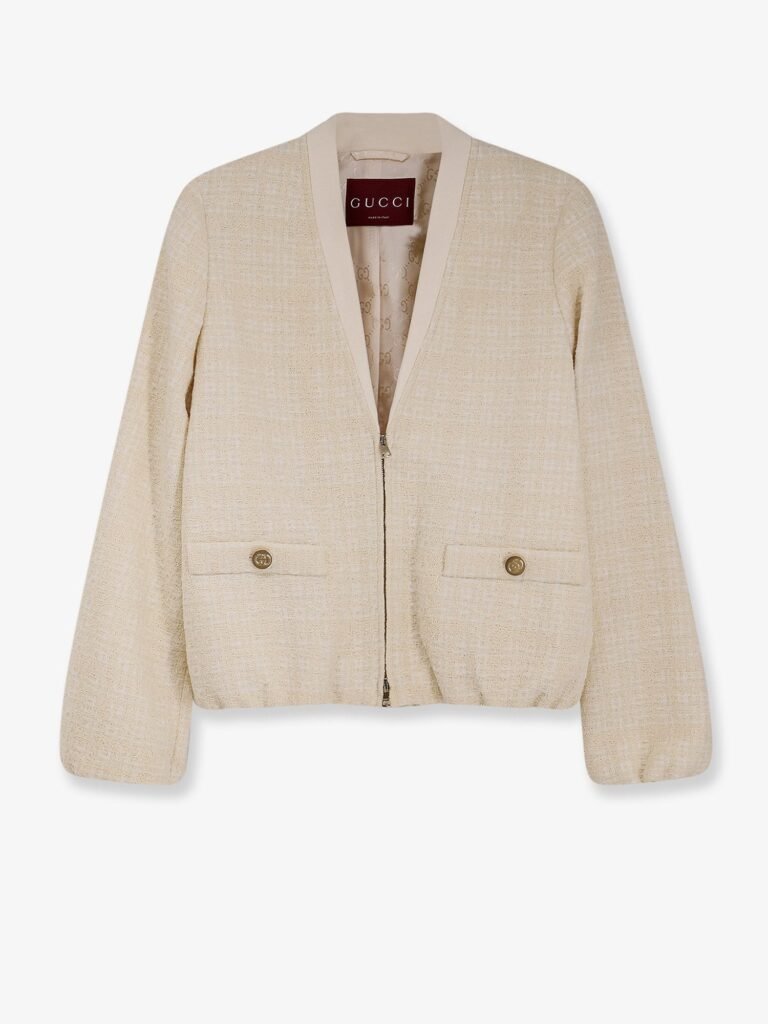 Checked cotton tweed jacket