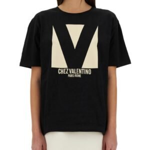 "CHEZ VALENTINO" PRINT T-SHIRT