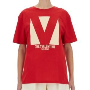 "CHEZ VALENTINO" PRINT T-SHIRT