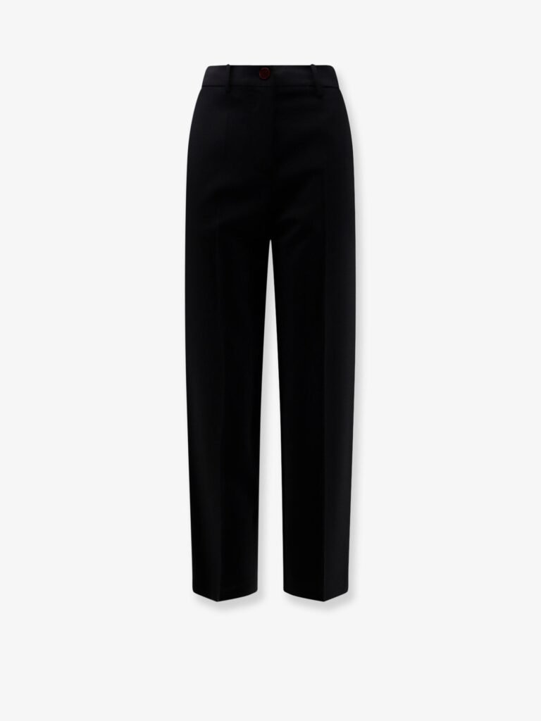 Cigarette virgin wool trousers