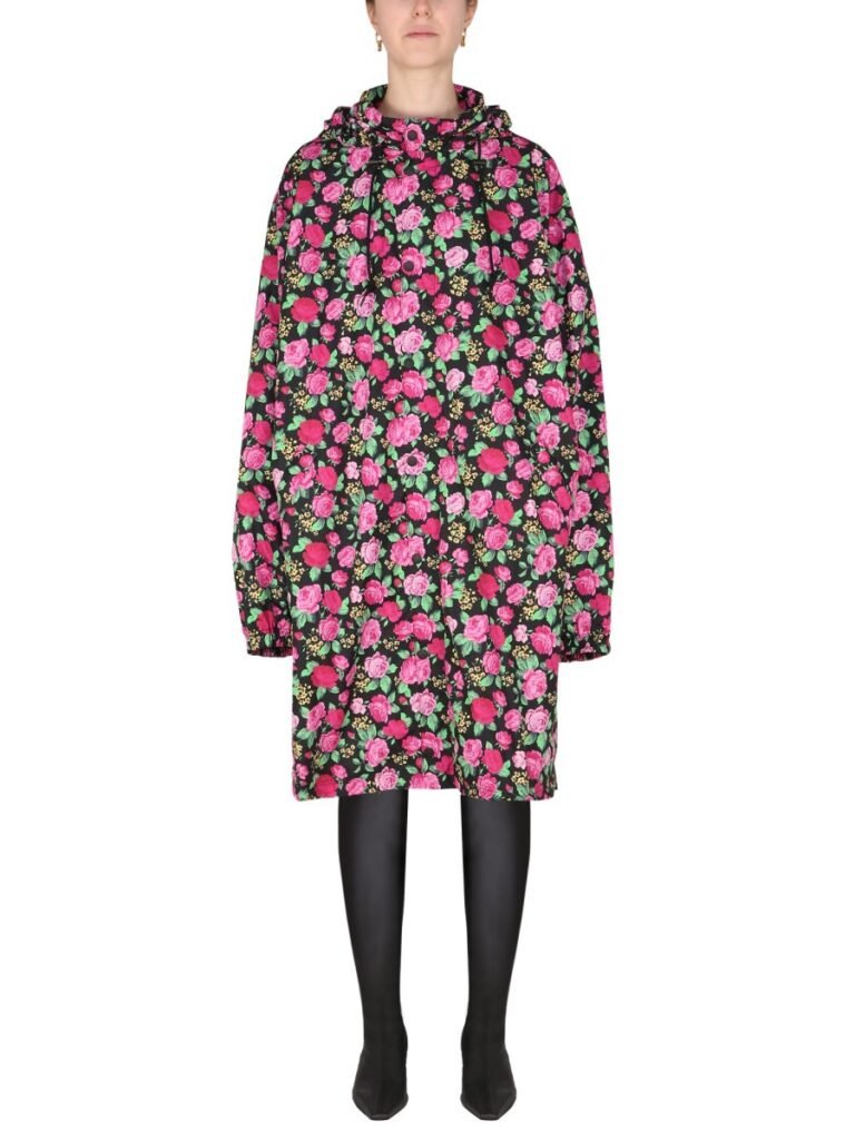 COAT WITH FLORAL PATTERN