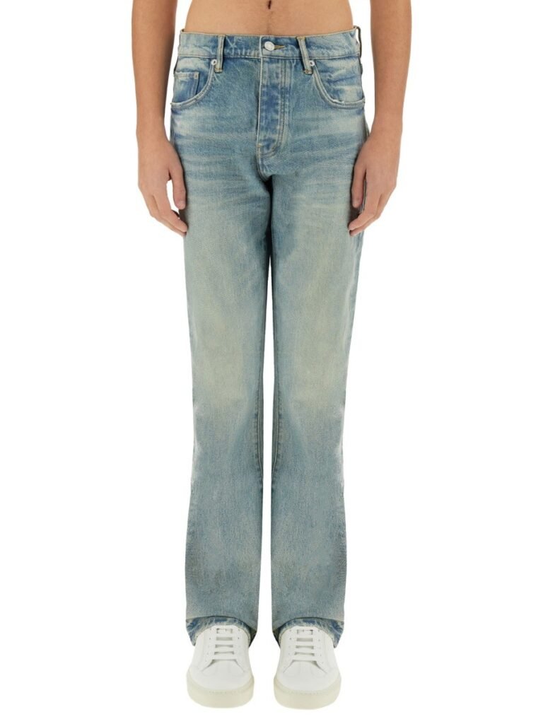 "COATED FLARE" JEANS