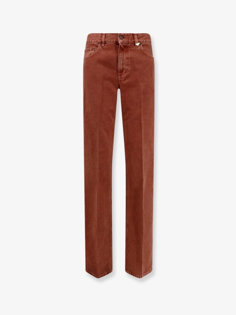 Colored denim trousers