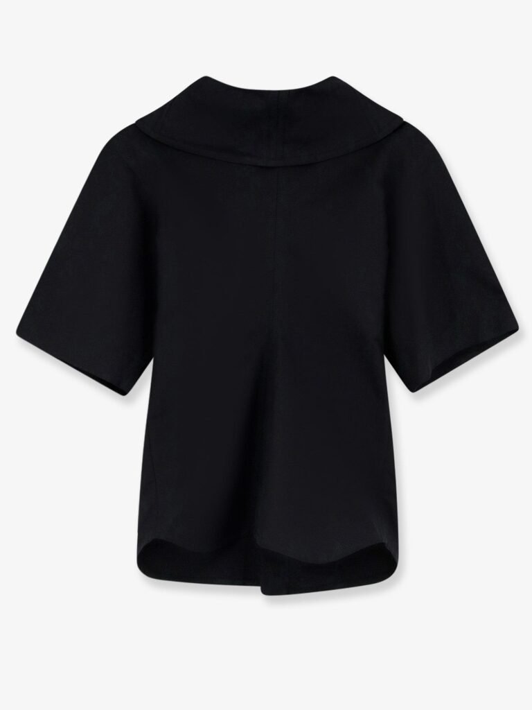 Compact cotton canvas shirt with Square Knot buttons