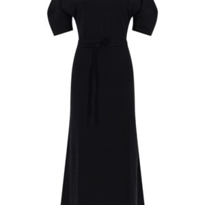 COTTON AND LINEN MIDI DRESS