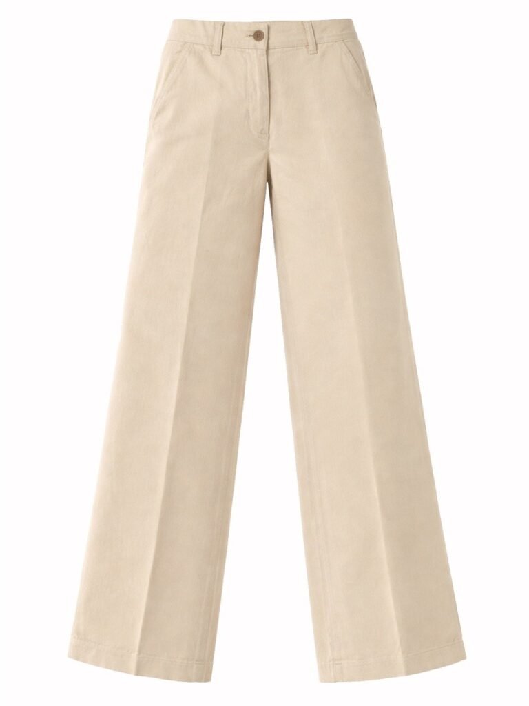 COTTON AND LINEN TAILORED PANTS
