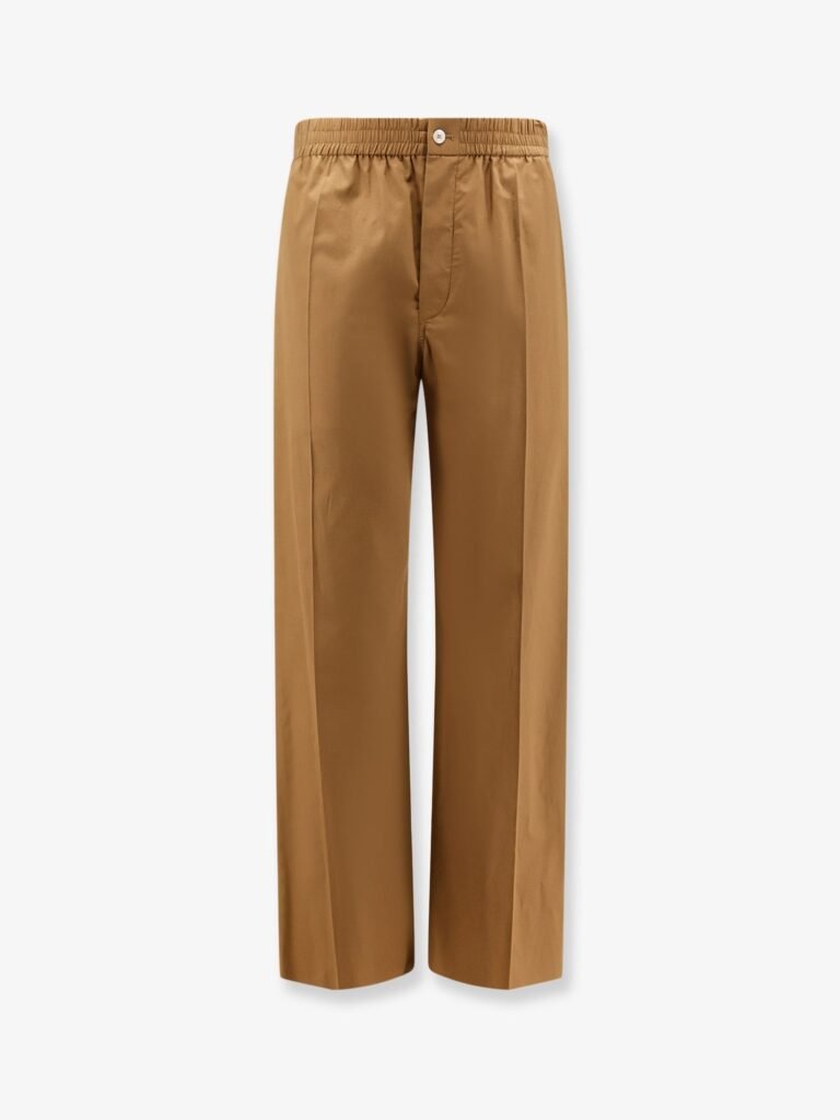 Cotton and linen trousers