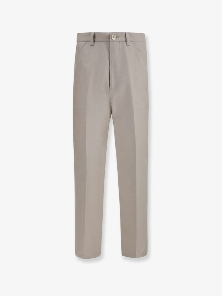 Cotton and linen trousers