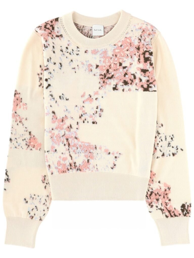 COTTON AND MOHAIR BLEND SWEATER