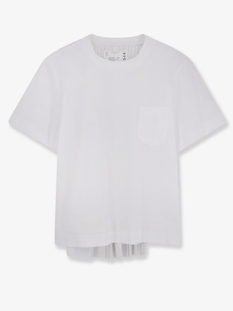 Cotton and polyester t-shirt