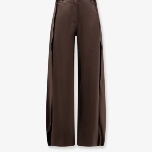 Cotton and silk blend trousers