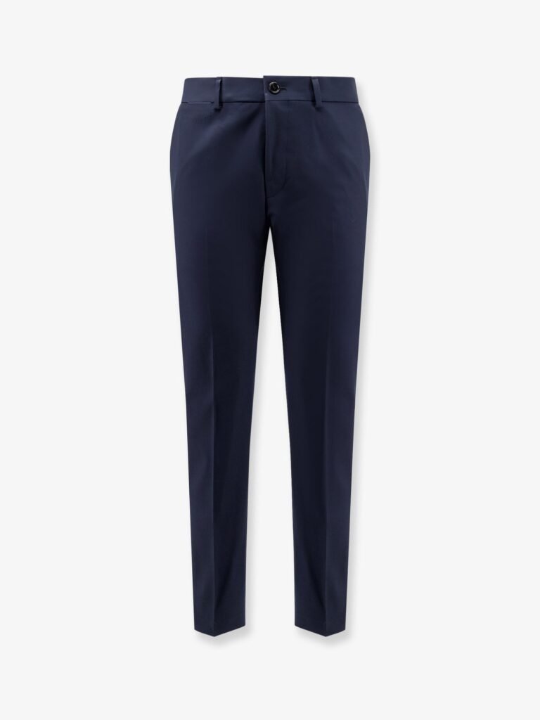 Cotton and silk trousers