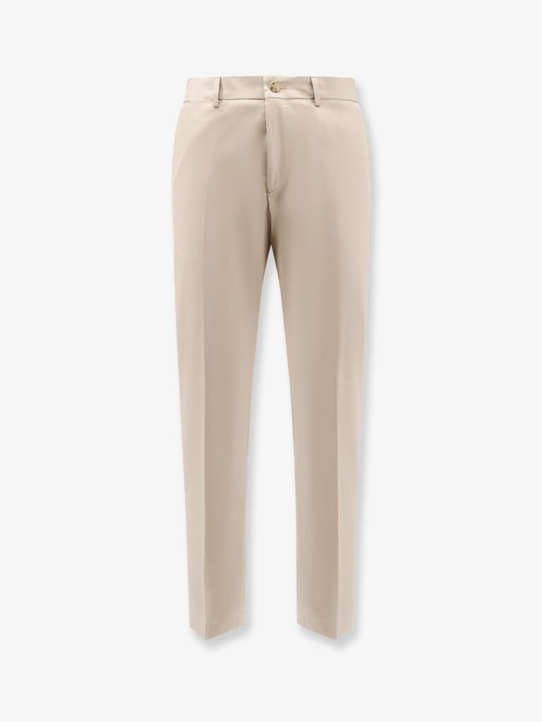 Cotton and silk trousers