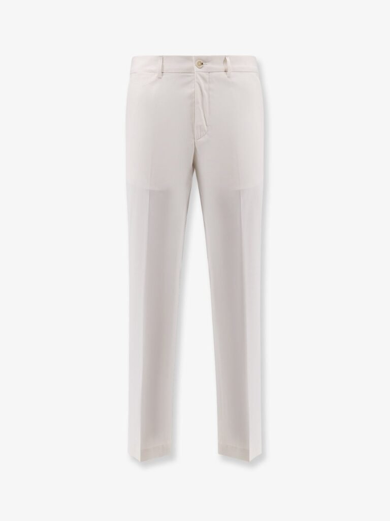 Cotton and silk trousers