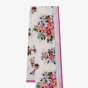Cotton beach wrap with floral print