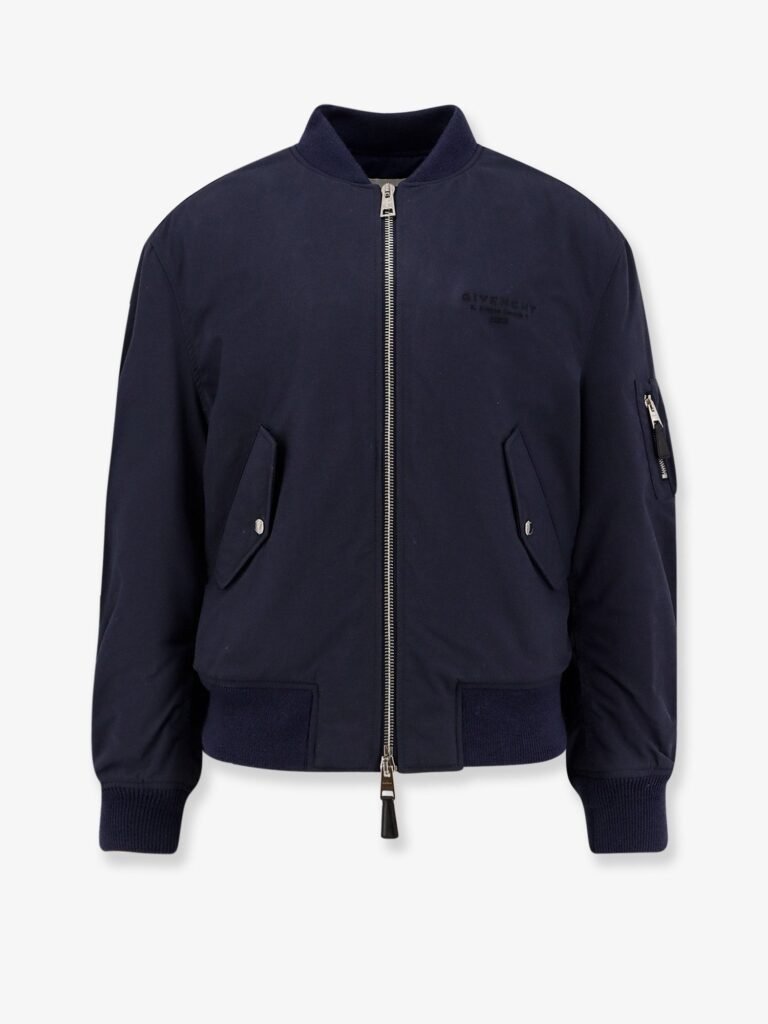 Cotton blend bomber jacket
