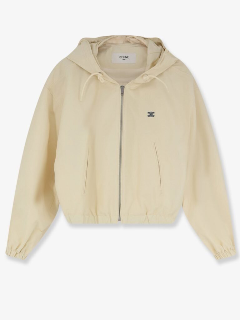 Cotton blend jacket with logo