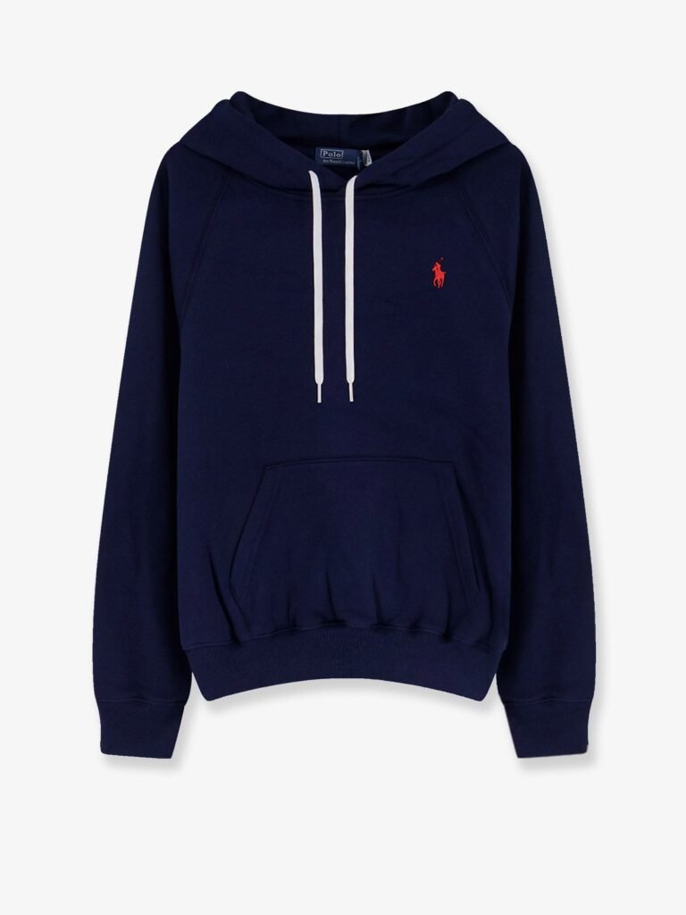 Cotton blend sweatshirt with embroidered logo