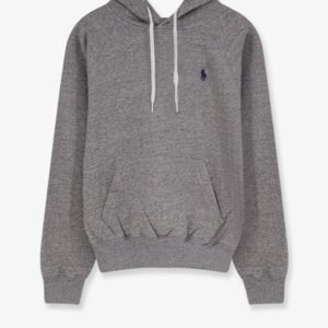 Cotton blend sweatshirt with embroidered logo