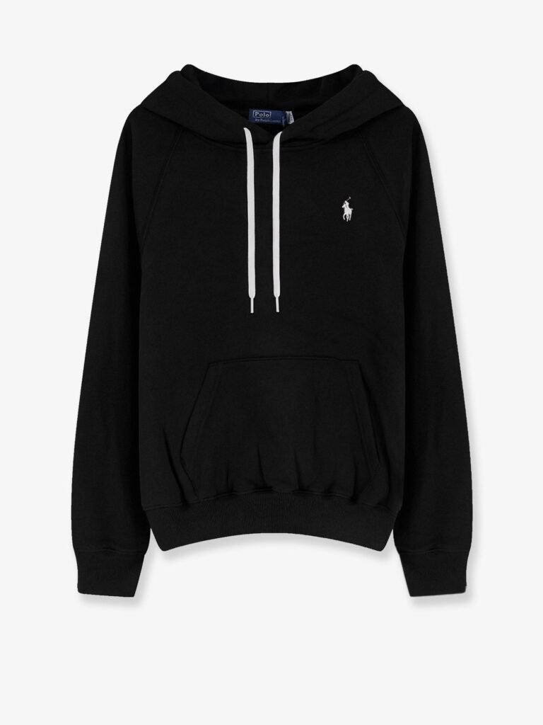 Cotton blend sweatshirt with embroidered logo