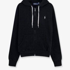 Cotton blend sweatshirt with embroidered logo on the front