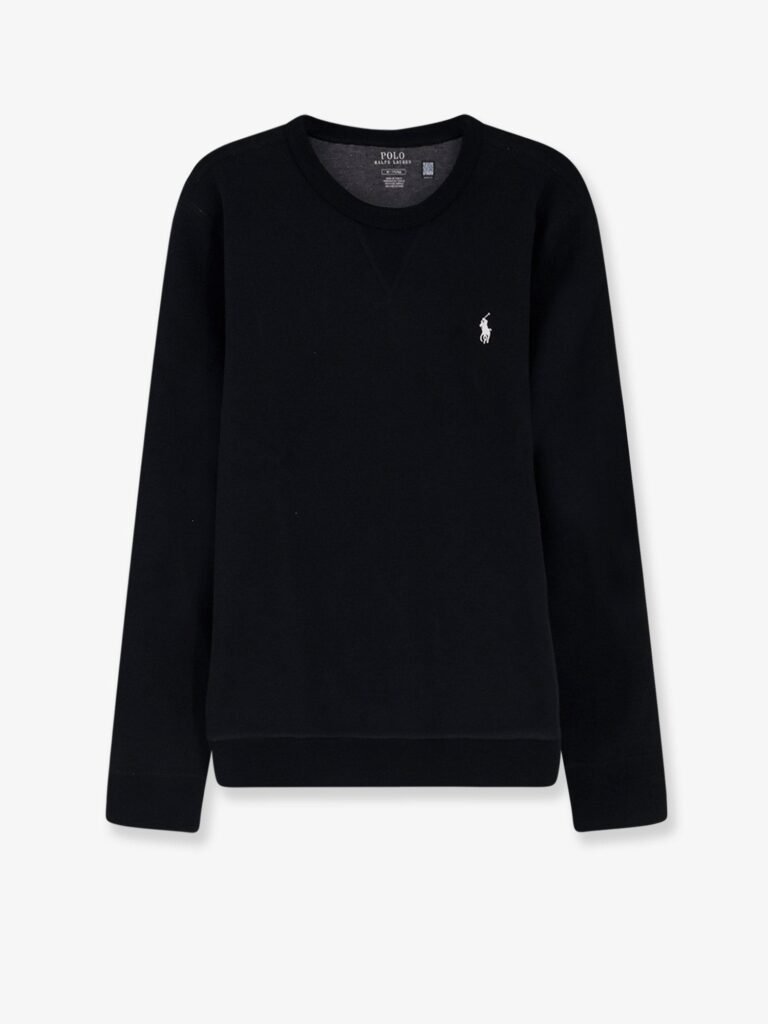 Cotton blend sweatshirt with front embroidered logo