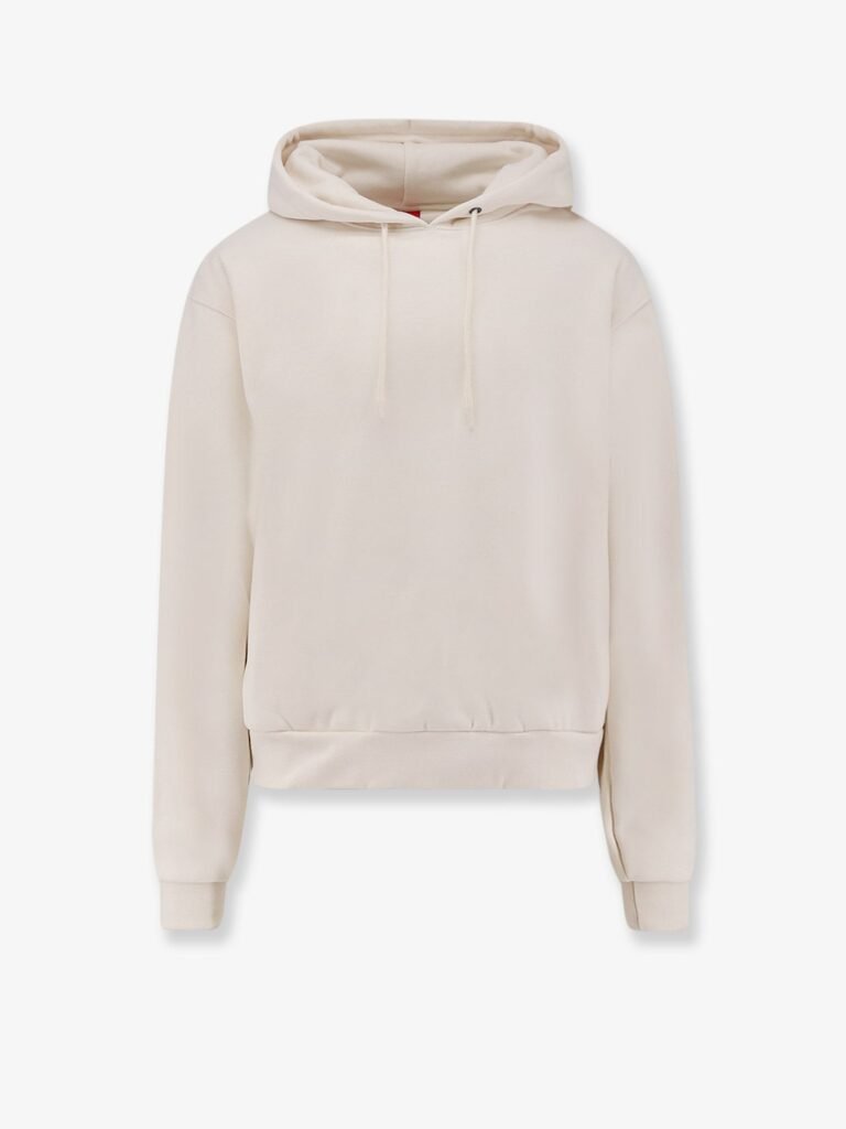 Cotton blend sweatshirt with hood