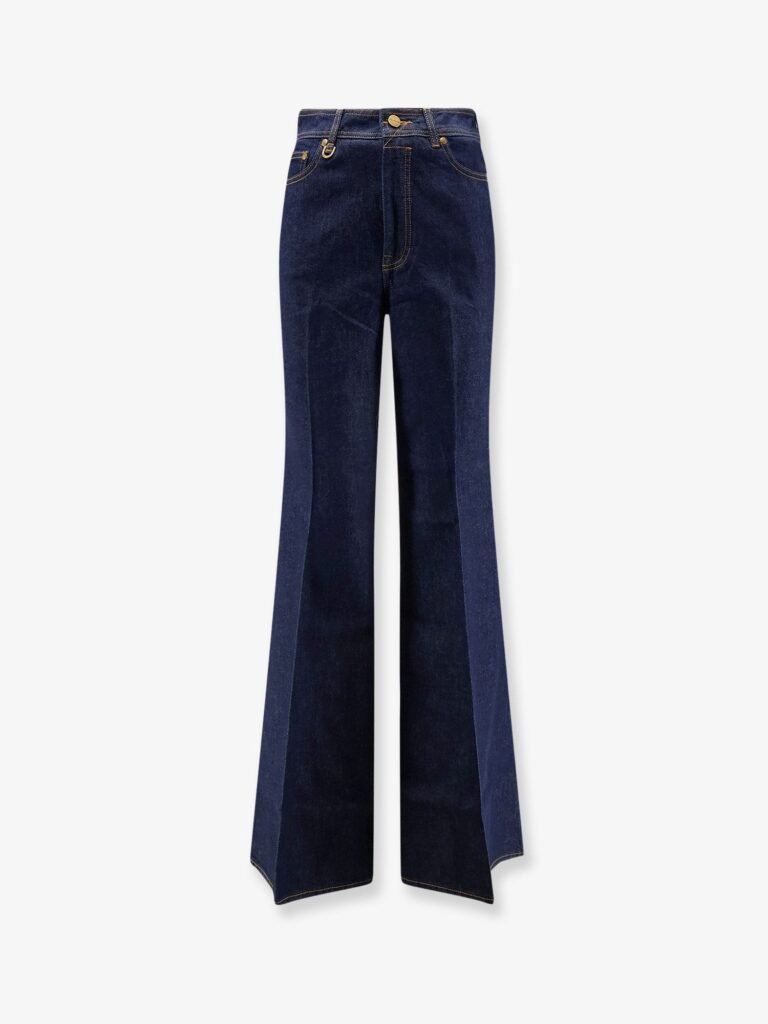Cotton Denim Flare Jeans