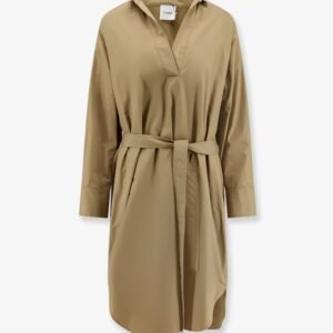 Cotton dress with belt