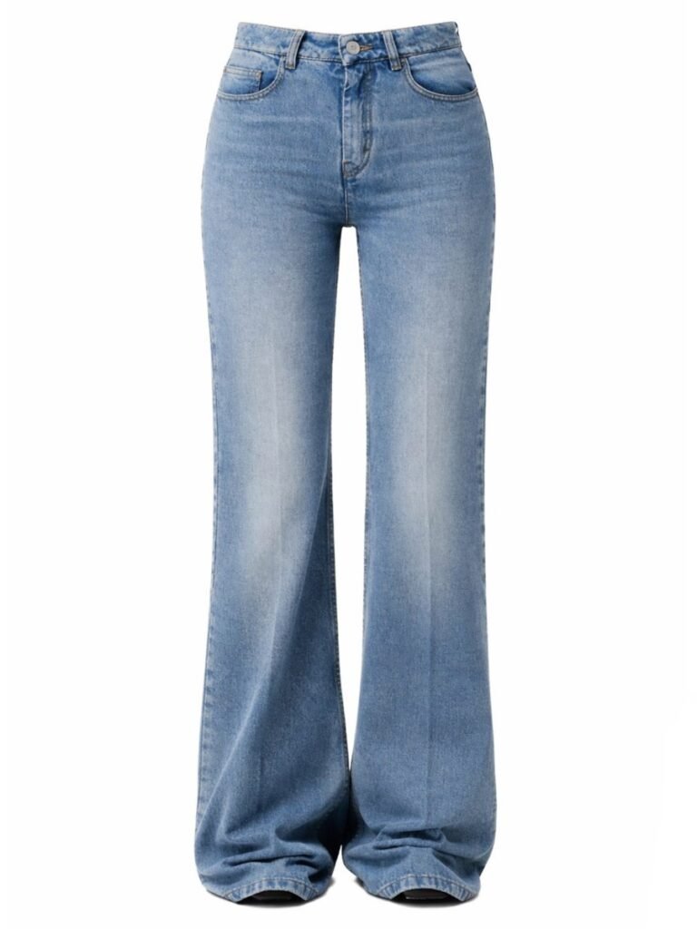 COTTON FLARED JEANS