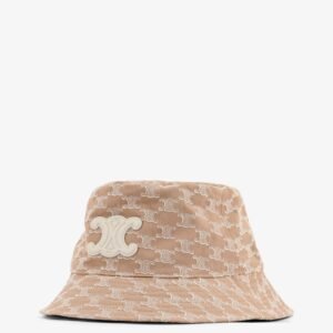 Cotton hat with Triomphe logo all-over