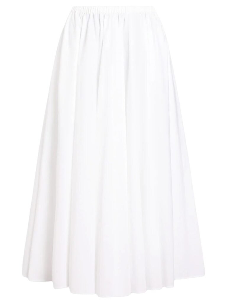 COTTON MIDI SKIRT