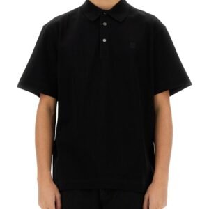 Piqué cotton polo shirt with 4g embroidery
