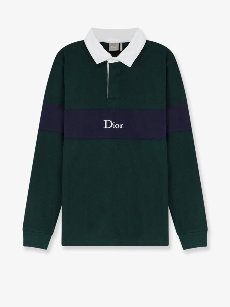Cotton Polo Rugby with Dior embroidery