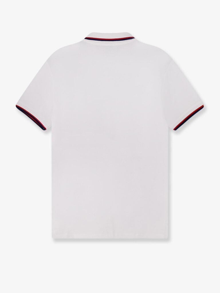 Cotton polo shirt with contrasting profile