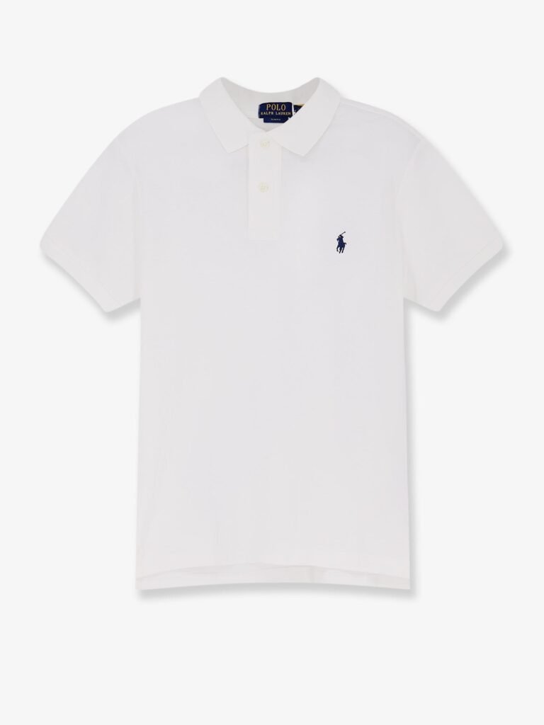 Cotton polo shirt with embroidered logo
